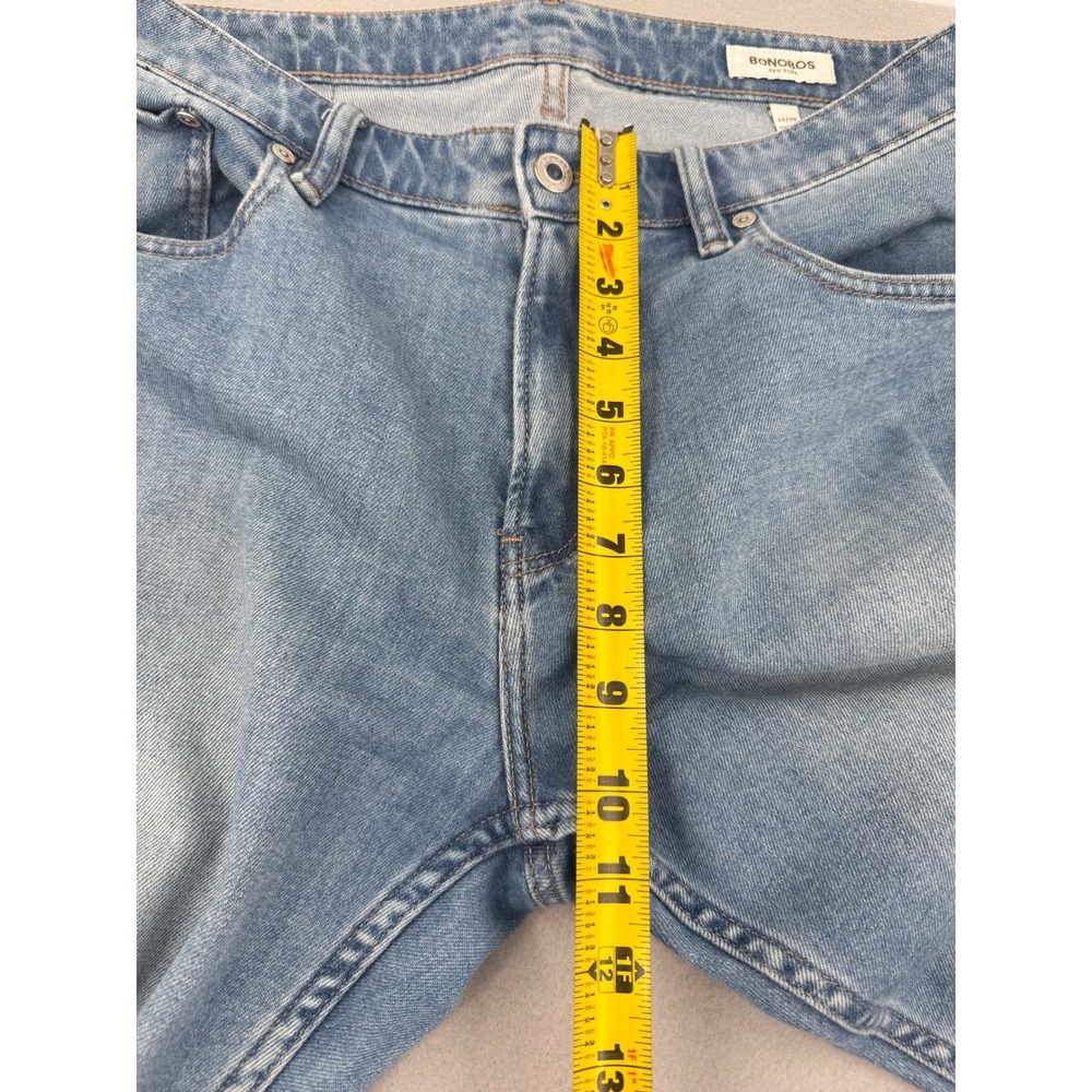 SOLD Bonobos Tailored Fit Light Wash Blue Denim Jeans Mens 33x30 (33x28) Stretch - Picture 9 of 14